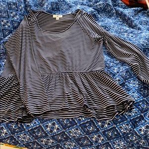 Navy and white striped long sleeve!
